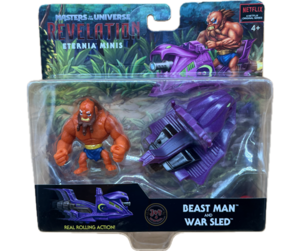 ETERIA MIIS - BEAST MAN AND WAR SLED - MATTEL